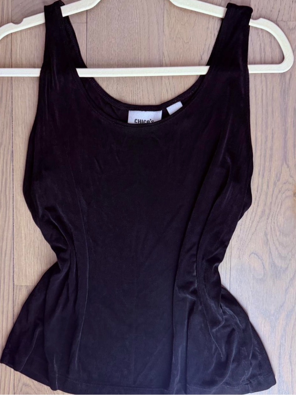 Chico's Black Sleeveless Tank Top